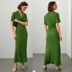 Reformation Danika Green Maxi Dress Size XS